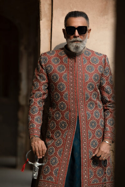 Best Designer Sherwani - Shahzad Nawaz in Nauman Arfeen Shah Fasana Royal Heritage Sherwani Lahore Shoot