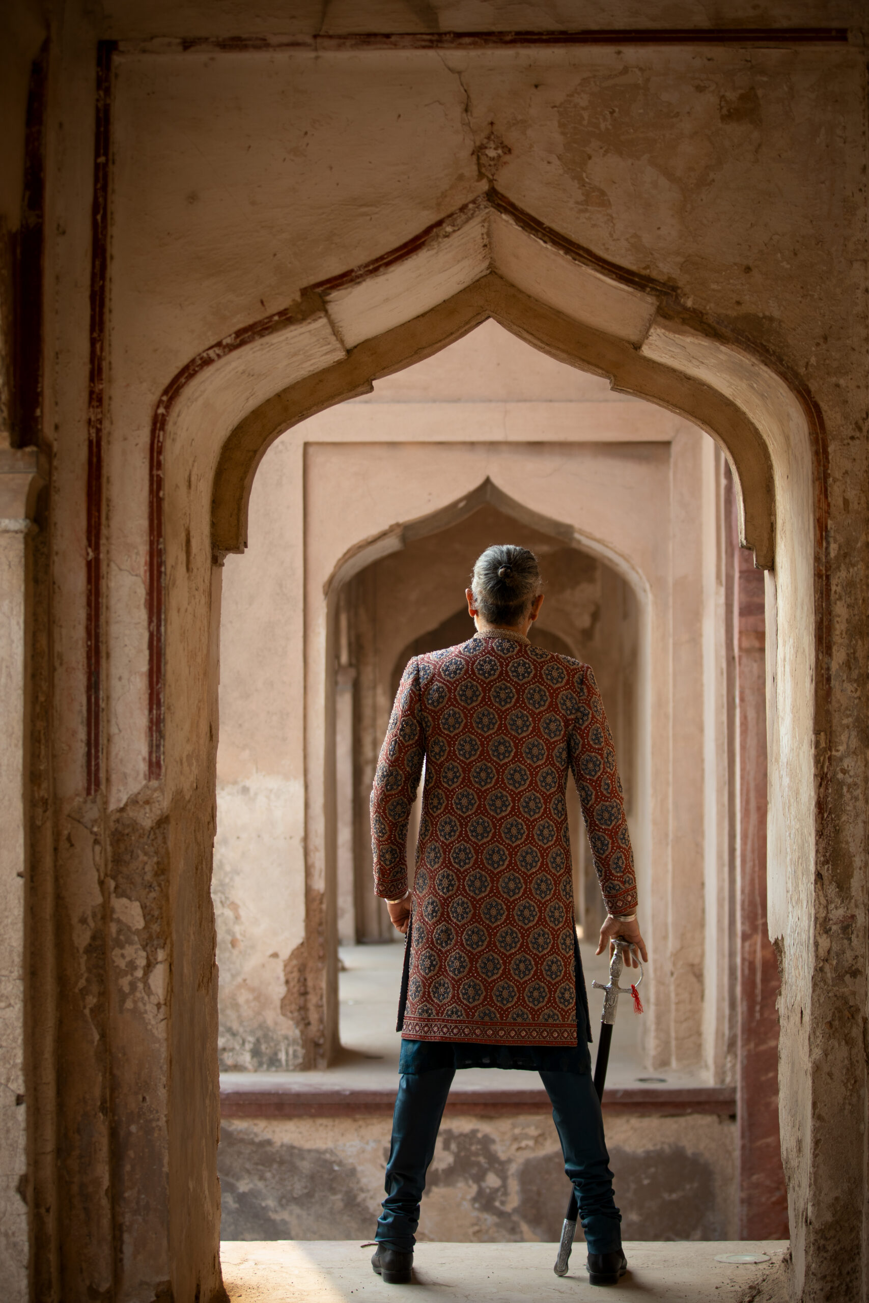 Shahzad Nawaz in Nauman Arfeen Shah Fasana Royal Heritage Sherwani Lahore Shoot