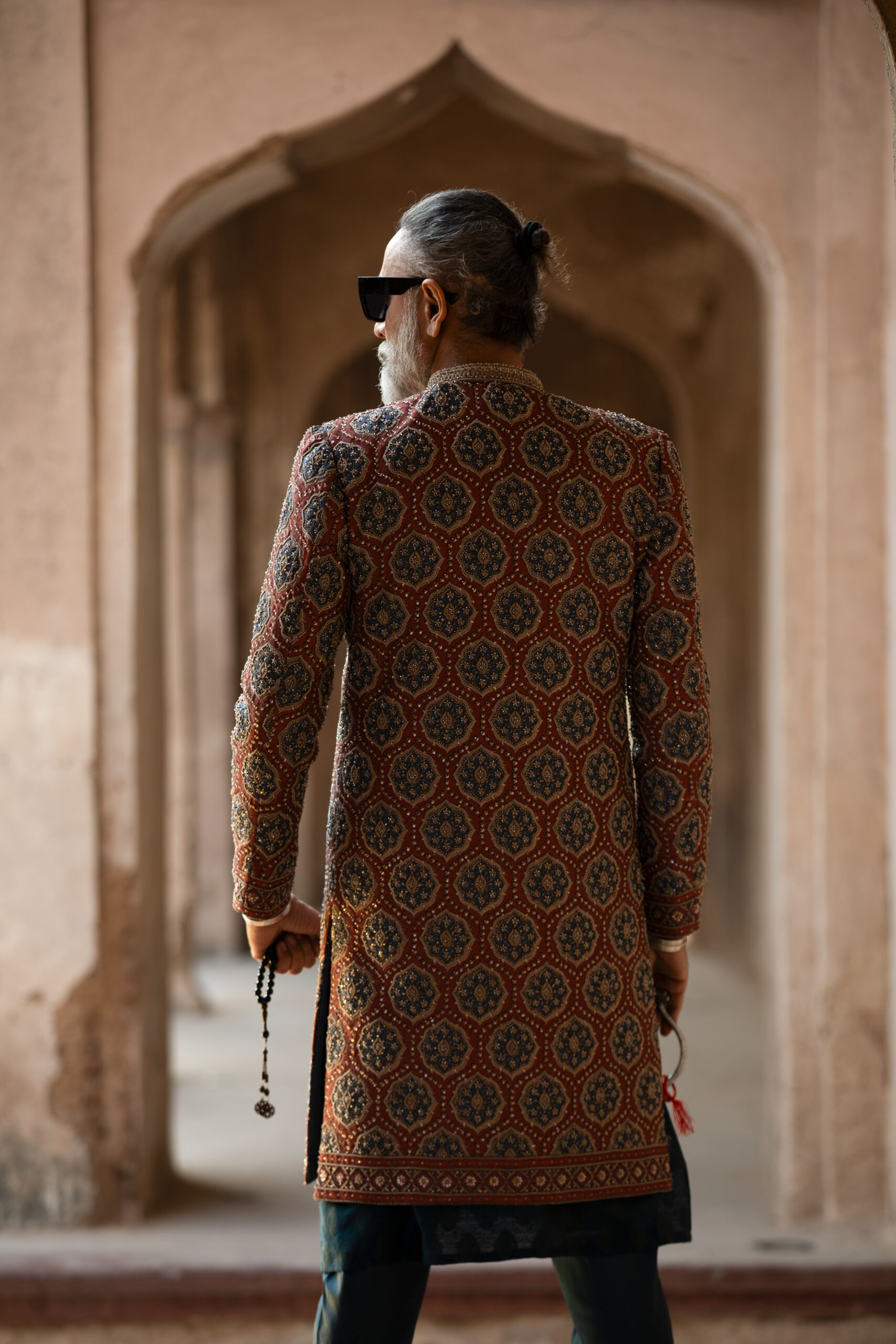 Shahzad Nawaz in Nauman Arfeen Shah Fasana Royal Heritage Sherwani Lahore Shoot