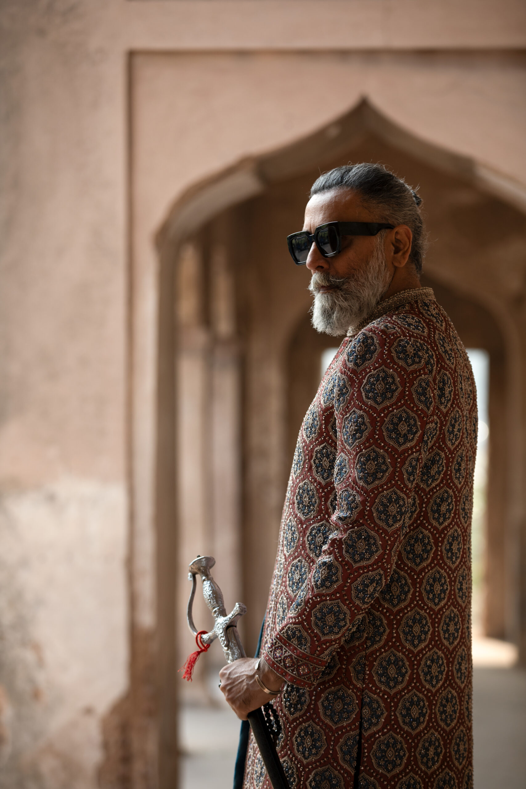 Shahzad Nawaz in Nauman Arfeen Shah Fasana Royal Heritage Sherwani Lahore Shoot