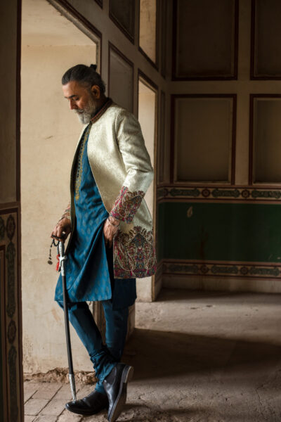 Shahzad Nawaz in Nauman Arfeen Shah Fasana Royal Heritage Sherwani Lahore Shoot