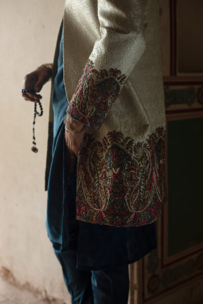 Shahzad Nawaz in Nauman Arfeen Shah Fasana Royal Heritage Sherwani Lahore Shoot