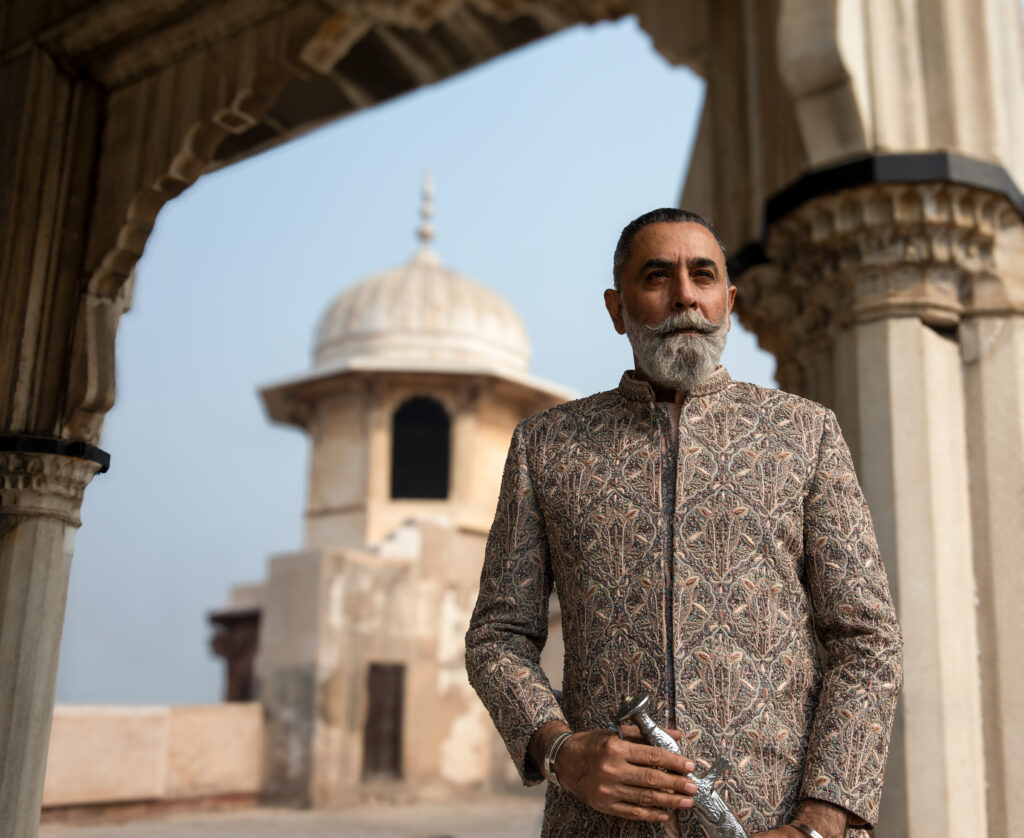 Shahzad Nawaz in Nauman Arfeen Shah Fasana Royal Heritage Sherwani Lahore Shoot - Best Sherwani for Groom in Karachi