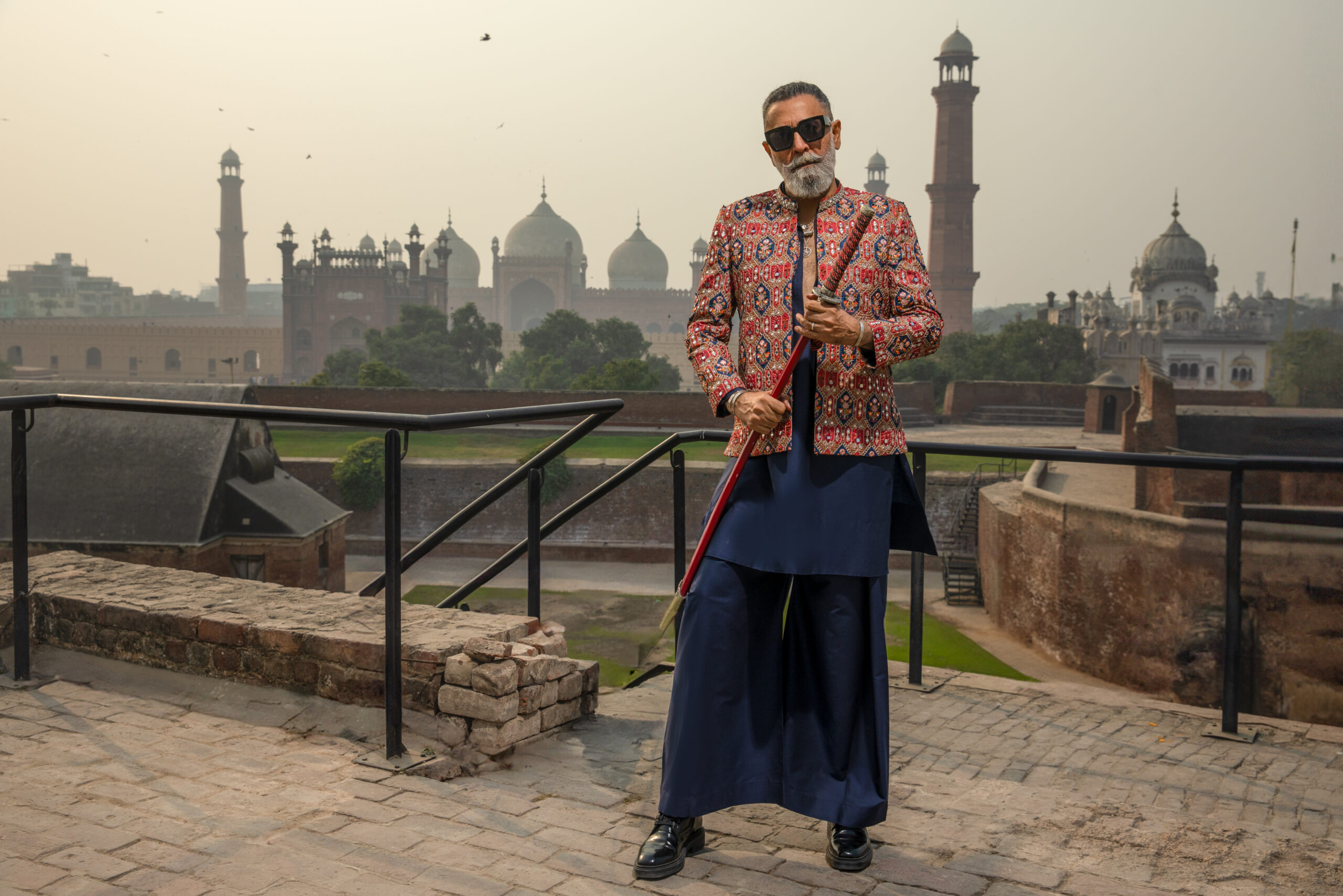 Shahzad Nawaz in Nauman Arfeen Shah Fasana Royal Heritage Sherwani Lahore Shoot
