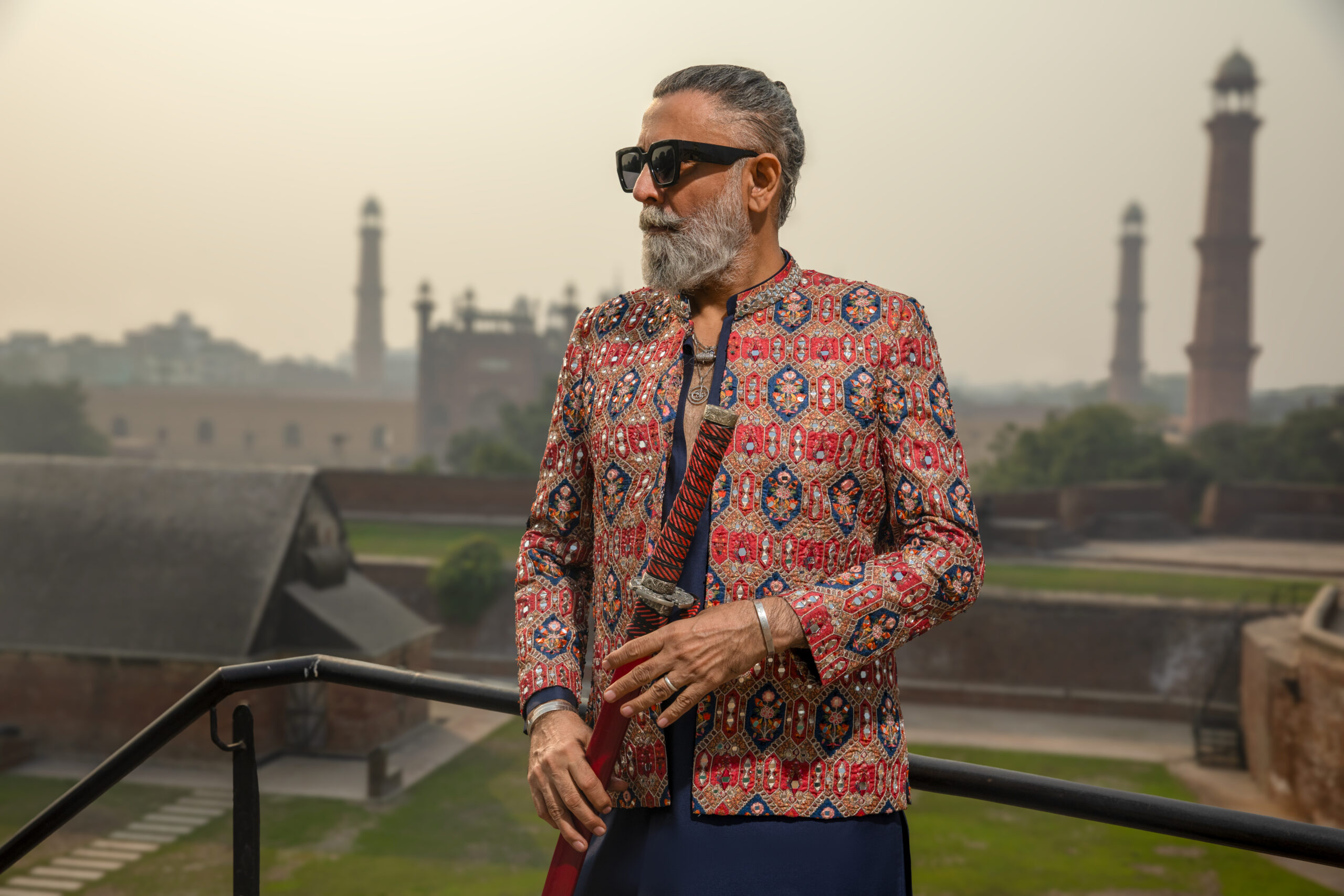 Shahzad Nawaz in Nauman Arfeen Shah Fasana Royal Heritage Sherwani Lahore Shoot