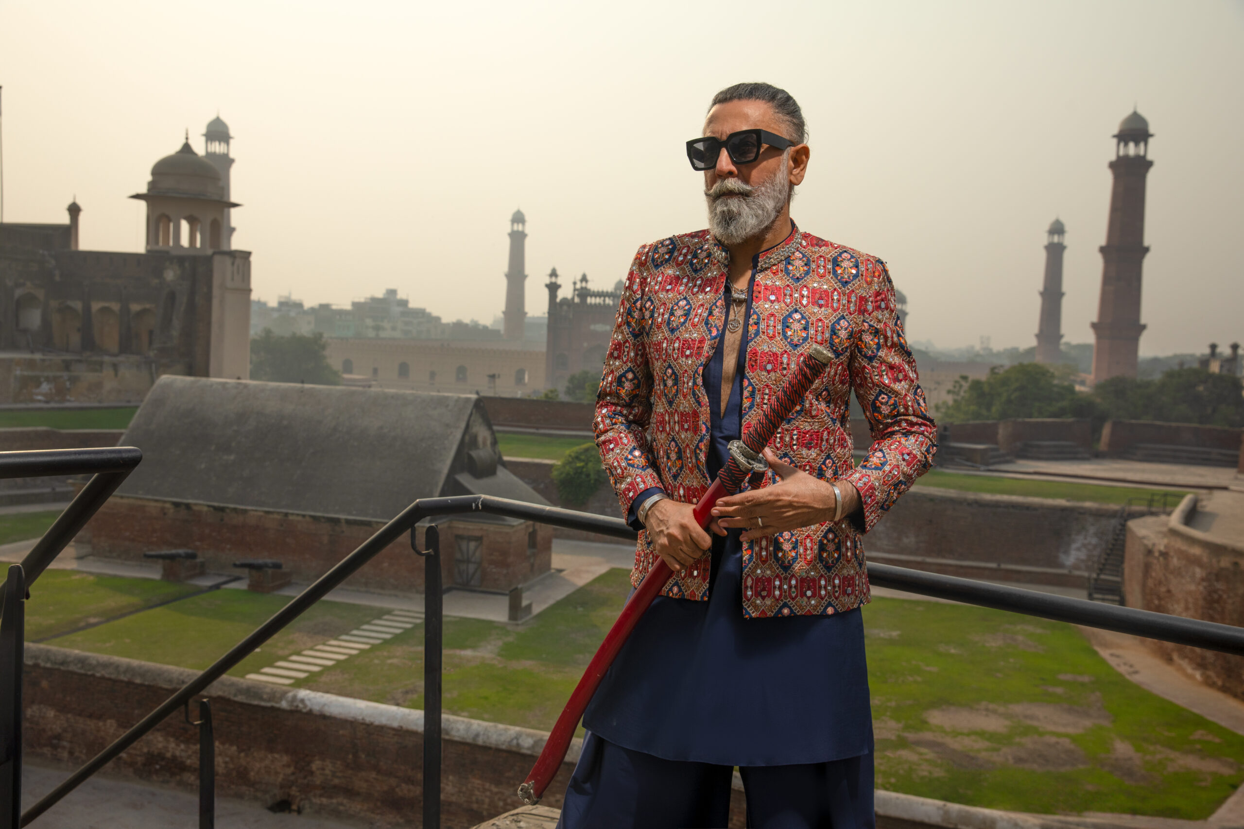 Shahzad Nawaz in Nauman Arfeen Shah Fasana Royal Heritage Sherwani Lahore Shoot