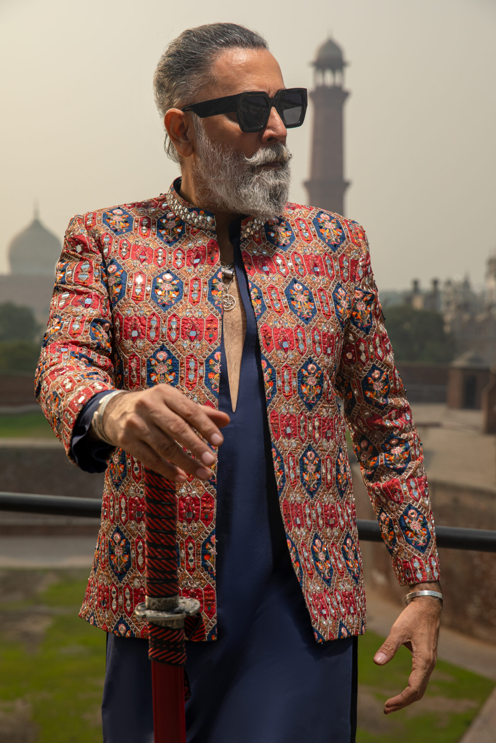 Shahzad Nawaz in Nauman Arfeen Shah Fasana Royal Heritage Sherwani Lahore Shoot