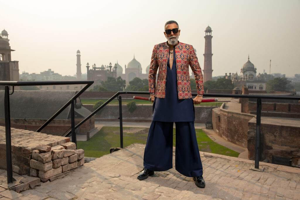 Shahzad Nawaz in Nauman Arfeen Shah Fasana Royal Heritage Sherwani Lahore Shoot