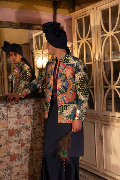 Multitone Wedding Waistcoat – Traditional Groomwear with a Bold, Festive Palette