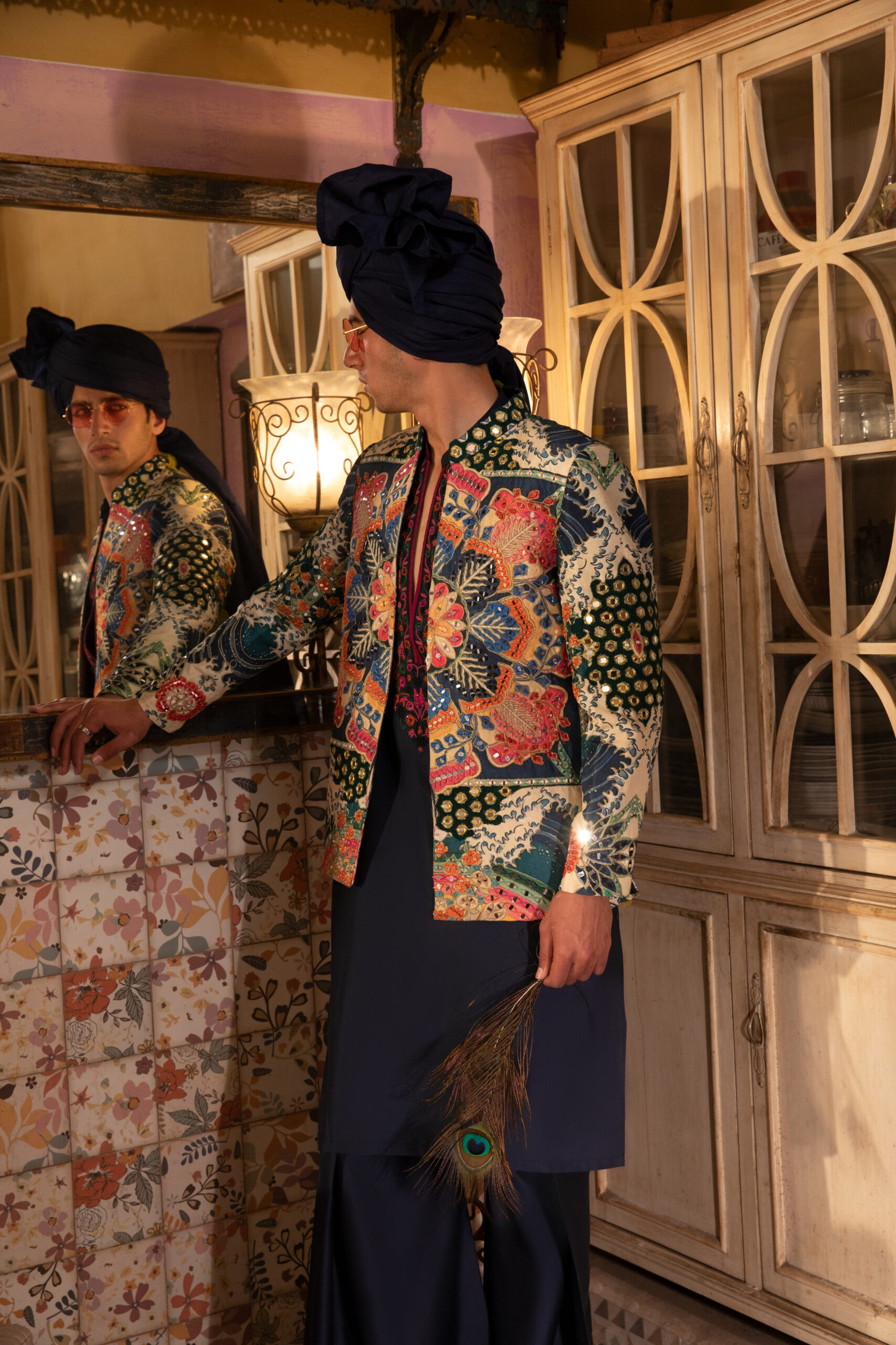 _F1A4620 Multitone Wedding Waistcoat – Traditional Groomwear with a Bold, Festive Palette