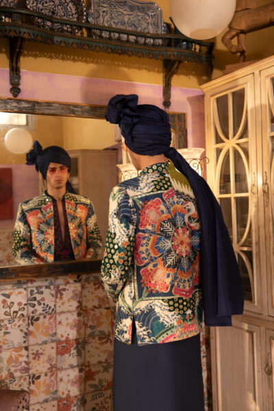Multitone Wedding Waistcoat – Traditional Groomwear with a Bold, Festive Palette