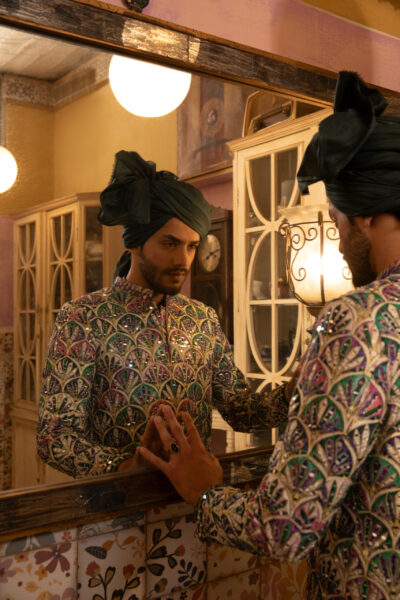 Regal Bloom Men’s Waistcoat – A Statement of Heritage for the Pakistani Groom - Sherwani for Groom