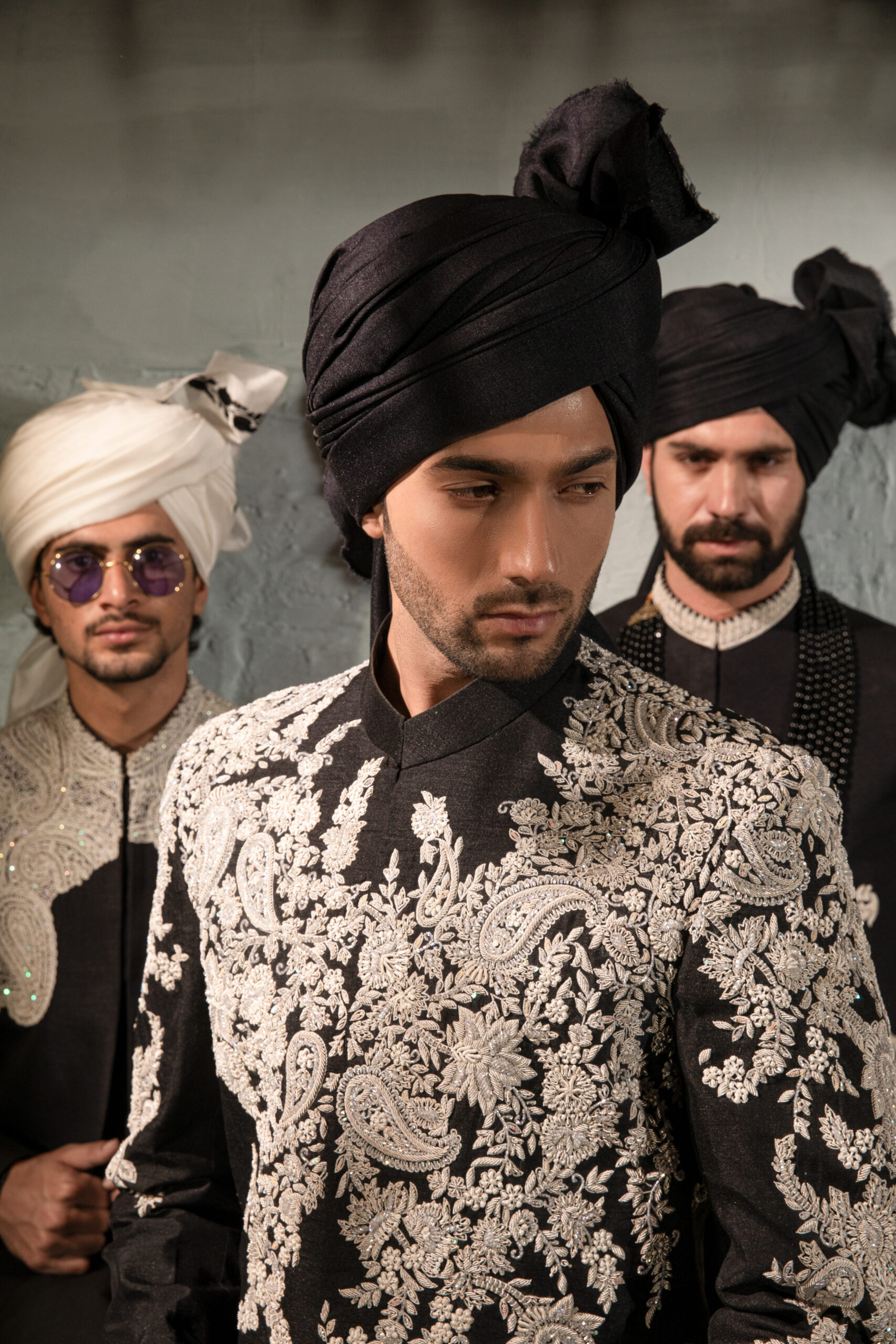 black sherwani for groom - traditional pakistani wedding dresses for groom