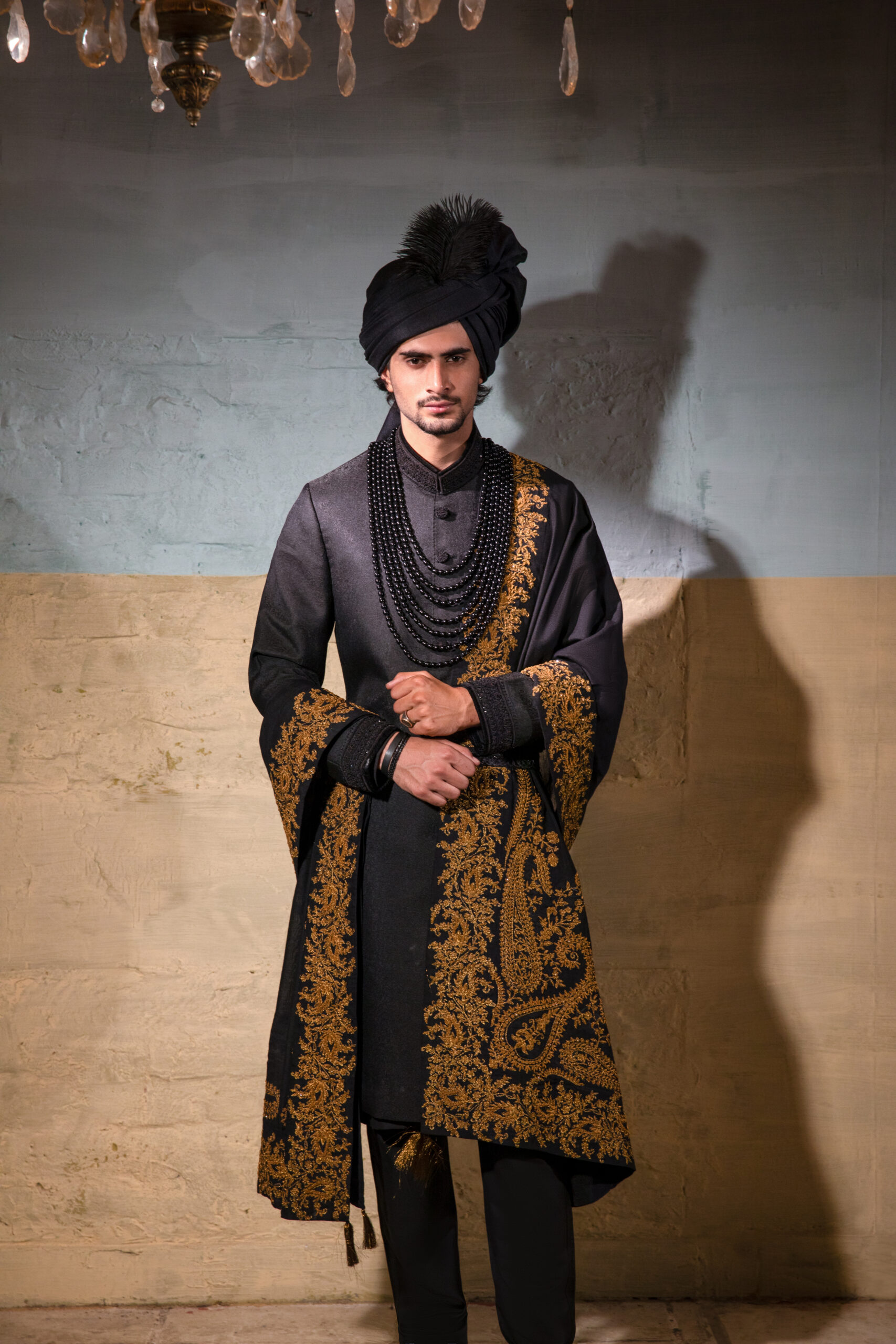 _F1A7248 black sherwani for groom