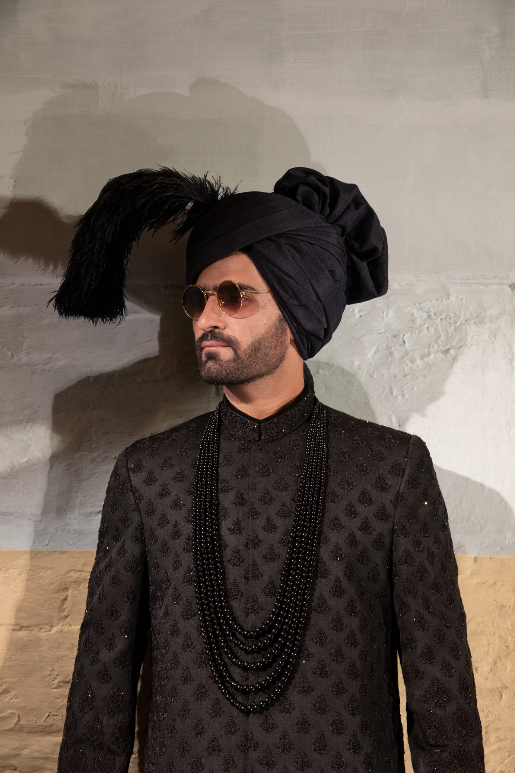 _F1A7391 Ebon Crest Sherwani – Traditional Pakistani Wedding Sherwani for Groom