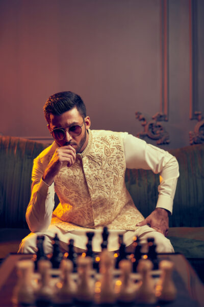 FRONT EMBROIDERED WAISTCOAT FOR MEN