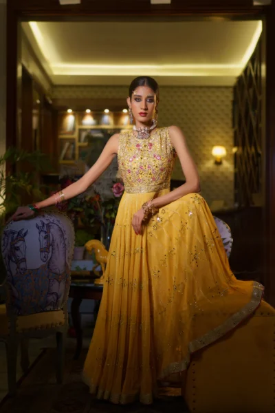 GOLDEN HOUR GLAM SUNKISSED YELLOW GOWN