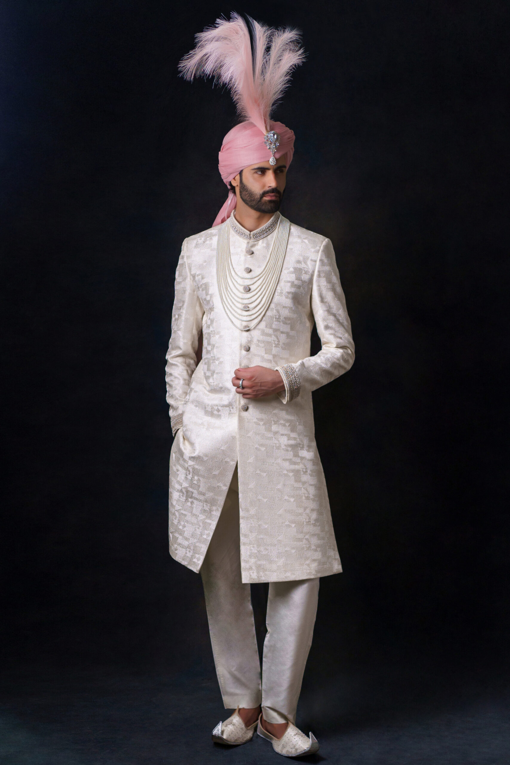 white sherwani - sherwani men - sherwani for groom - best sherwani