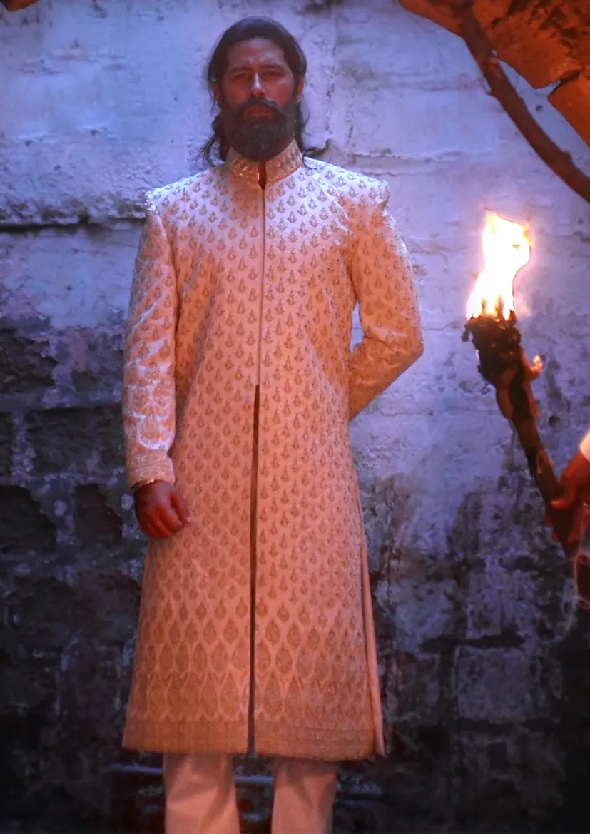 IMG_1311 0N edit for customer Sherwani for Groom - Sherwani for Men