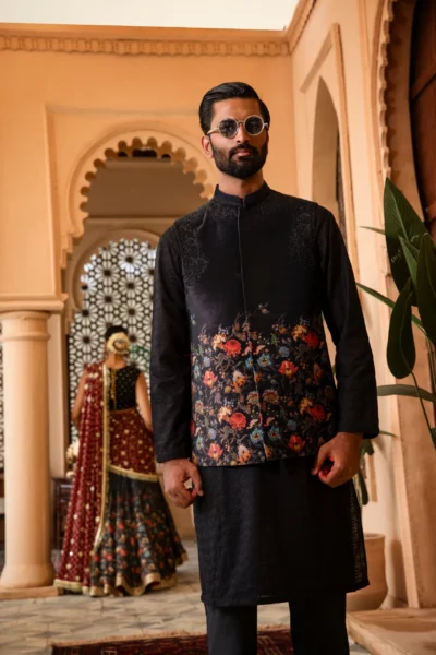 Meeshki Black Dresses Collection of Naushemian by Nauman Arfeen