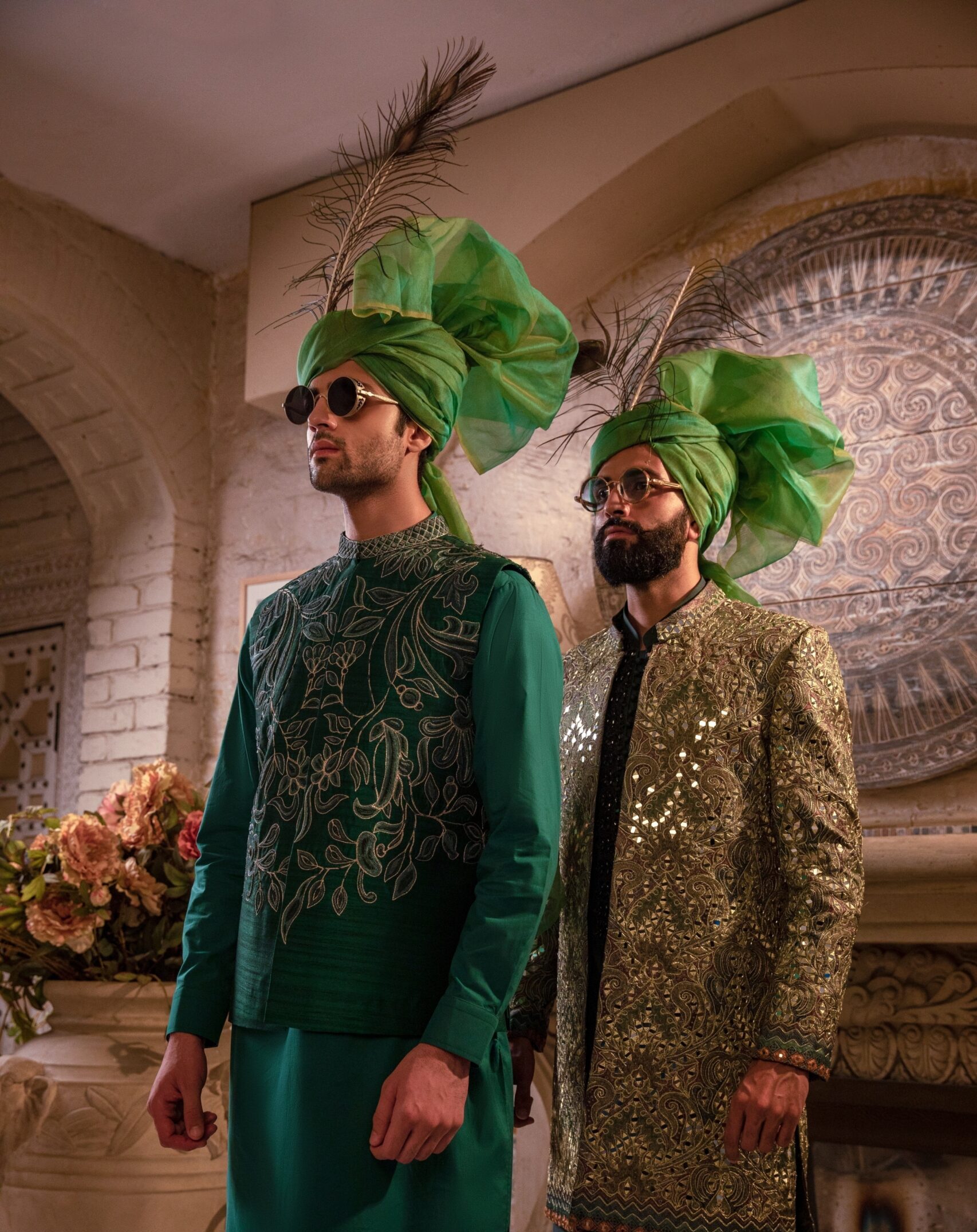 IMG_9548 TURBAN FOR MEN- SHERWANI WITH MATCHING TURBAN