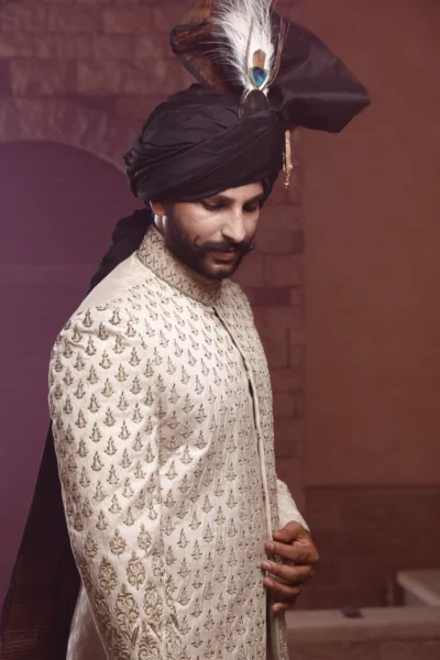 gold sherwani - Sherwani for Groom - Sherwani for Men