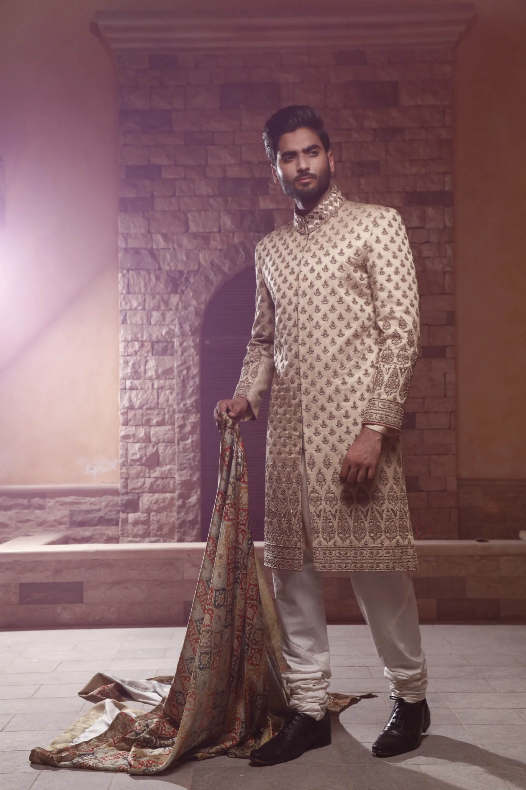 _J9A9924 gold sherwani - Sherwani for Groom - Sherwani for Men
