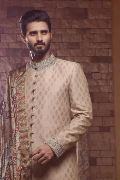 gold sherwani - Sherwani for Groom - Sherwani for Men