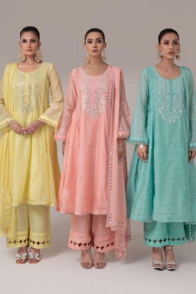 Luminous Luxe 3-Piece Pret Suit | Women's Pakistani Clothing by Nauman Arfeen